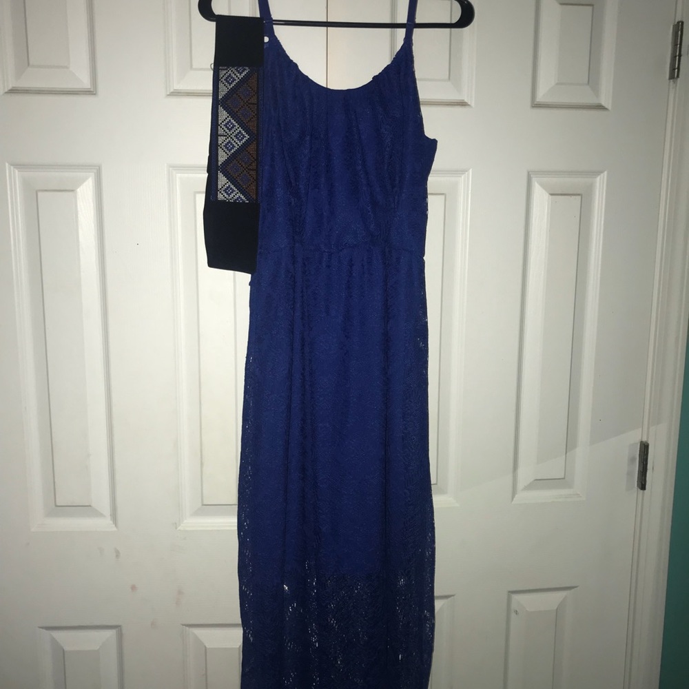 XL- Royal blue maxi dress